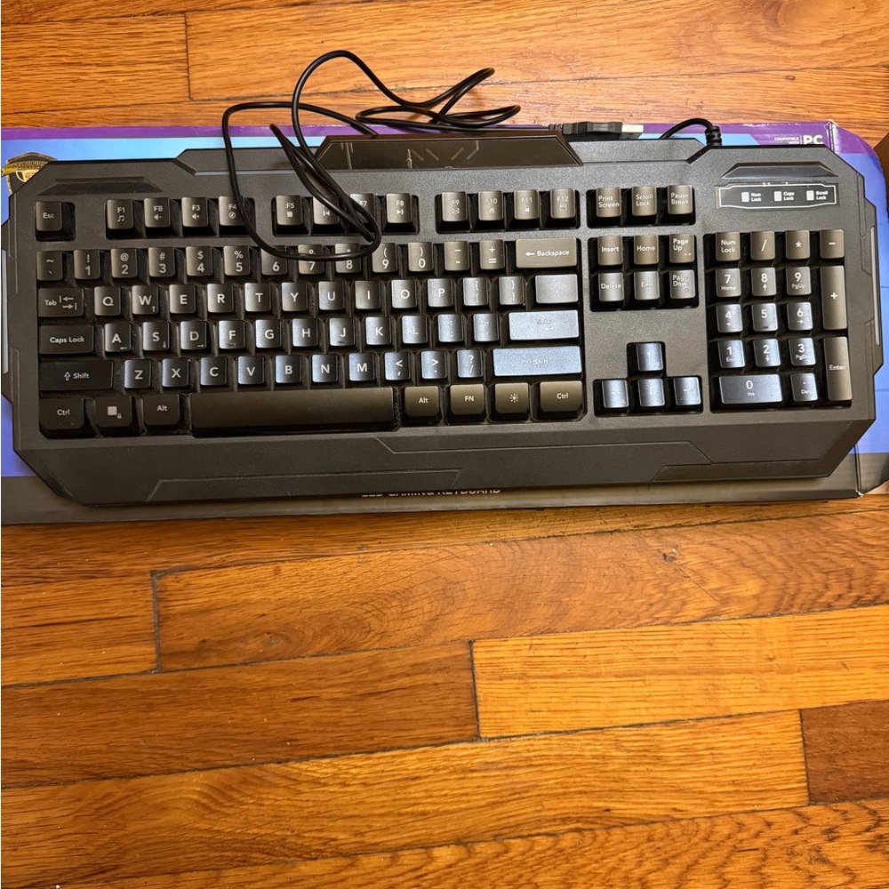 Black Wired Gaming Keyboard